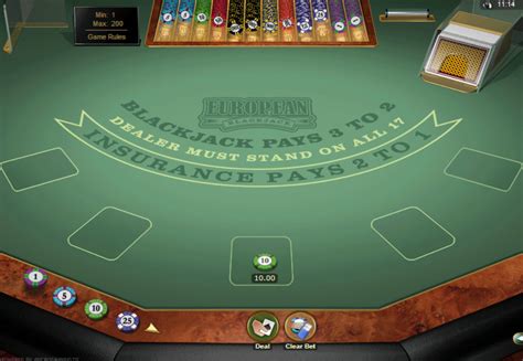 Jogar European Blackjack 3 com Dinheiro Real